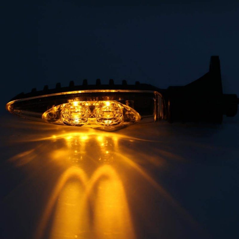 Fydun Turn Signal Ligh Front Led Side Marker Light Yellow Dc12v Clearance Lights 2 Pcs For Motorcycle