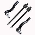 4 Piece Front Inner And Outer Tie Rod End Ev455 Es3694 Es3693 For Ford Crown Victoria Lincoln Town Car Mercury Grand Marquis 