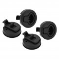4pcs Slam Latch Marine Flush Pull Lock 61mm 2 4in Round Ring Lid Heavy Duty Rv Boat Boor Latches With Accessories For Hatch