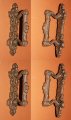 Mission Revival Kitchen Cabinet Pulls Cast Iron Style Decor Set Of 4 