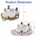 Front And Rear Brake Calipers Replacement For Yamaha Rhino 700 Yxr700 2008-2013 5b4-2580t-01-00 5b4-2580u-01-00 1xd-2580w-00-00
