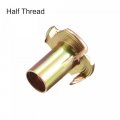 Uxcell M8x18mm T-nuts 4 Pronged Tee Nut Carbon Steel Threaded Inserts For Wood 48pcs