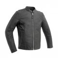 First Mfg Co Bambino Boy S Motorcycle Black Leather Jacket 2 Action Back Grommets Gussets Side Relief Zippers 