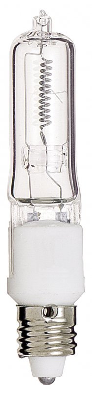 250w 120v T4 5 E11 Mini Candelabra Base Clear Halogen Light Bulb S3487 Uv Filter Capsule For Bright Crisp Uniform Output