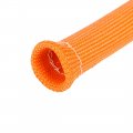 X Autohaux 8 Pcs Orange Spark Plug Wire Boots 1800 Degree Heat Shield Protector Sleeve For Car