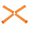 X Autohaux 8 Pcs Orange Spark Plug Wire Boots 1800 Degree Heat Shield Protector Sleeve For Car
