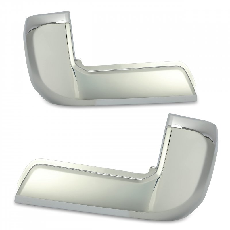 Hecasa Rear Bumper End Cap Pair Chrome For 2016-2023 Toyota Tacoma Models Without Park Assist System Replacement To1105131
