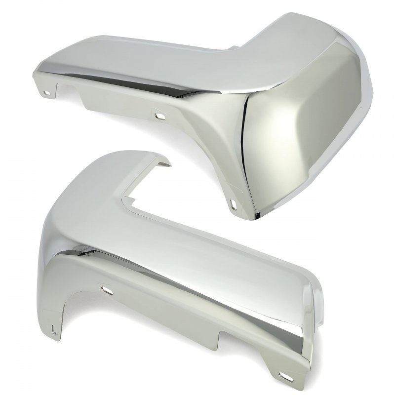 Hecasa Rear Bumper End Cap Pair Chrome For 2016-2023 Toyota Tacoma Models Without Park Assist System Replacement To1105131