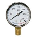 Interstate Pneumatics G2012-300c Chrome Pressure Gauge 300 Psi 2 Inch Diameter 1 4 Npt Bottom Mount 