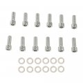 G-plus 12pcs Sbc Stainless-steel Intake Manifold Bolt Compatible With 1955-1986 Chevy Engines 265 283 302 305 327 350 400 Sb
