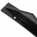 Kuafu 4pcs Universal Rear Bumper Lip Splitter Diffuser Shark Fins Spoiler Trim Covers Decoration Set Abs Plastic Black