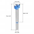 Uxcell Forstner Drill Bits 17mm Tungsten Carbide Wood Hole Saw Auger Opener Woodworking Hinge Drilling Boring Bit Cutter Blue