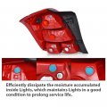 G-plus Tail Light Brake Lamp W Bulbs Compatible With Chevy Trax 2013-2016 Ls 2017-2019 Gm2801272 42599455 Red Lens Chrome