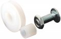 Prime-line B 553 1 In Diameter Vinyl Nylon Sliding Screen Door Roller With Axle Bolt And Bushing 2 Pack 