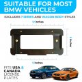 Rear Bumper License Plate Bracket For Bmw 2000-2023 Holder Set W 6 Screw Bolts Amp Wrench Kit Tag Mounting Quality Holders