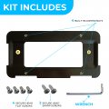 Rear Bumper License Plate Bracket For Bmw 2000-2023 Holder Set W 6 Screw Bolts Amp Wrench Kit Tag Mounting Quality Holders