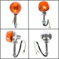 Gxywady 1 Pair Motorcycle Turn Signal Lights 12mm Mounting Replacement For Honda Ct70 Ct90 Xl100 Cb350 Cb450 Cb750 Cm400
