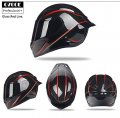 Woljay Full Face Motorcycle Helmet Racing Motocross Off Road Moto Street Bike Helmets Xl Carbon Fiber Red U Black Gloss