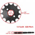 Caltric Front And Rear Sprockets Compatible With Honda Xr200r 1986 1987 1988 1989 1990 1991 1992-2002