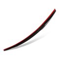 V-type Rear Car Trunk Lid Spoiler Wing Compatible With A3 Quattro Rs3 S3 Sedan 2014-2020 Glossy Black Real Carbon Fiber