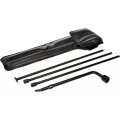 Spare Tire And Jack Tool Kit For Nissan Frontier 2005 To 2019 4 Piece Steel Set With 21mm Wrench Vinyl Pouch Replacement 99501 