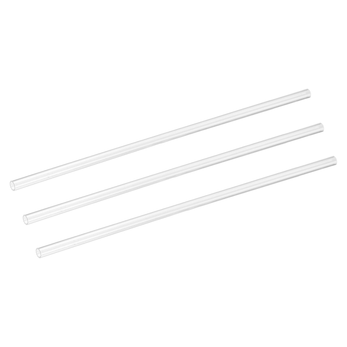 Clear Rigid Acrylic Pipe 3 Pack 8mm 0 31in Id X Mm 0 39in Od 14in Round Polycarbonate Plastic Tubing For Plumbing Lighting