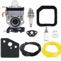 Carburetor Air Filter Kit For Ryobi Ry38bp 38cc Backpack Blower Replaces Part 308054129 With Gaskets Fuel Line And 
