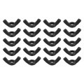 1 4 -20 Wing Nut 20 Pcs Carbon Steel Butterfly Nuts Fasteners Parts Hand Twist Tighten For Machinery Electronic Equipment Diy 