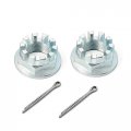 2pcs Rear Axle Castle Nuts 20mm Pins For Honda Foreman Rancher Recon Trx 250 350 400 420 450 500 Rincon 650 680 Pioneer 700