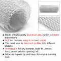 Uxcell 40 X13 Car Grille Mesh Aluminum Alloy Sheet Grid Universal Body Bumper Rhombic Grill Hole 4mm X 8mm Silver Tone