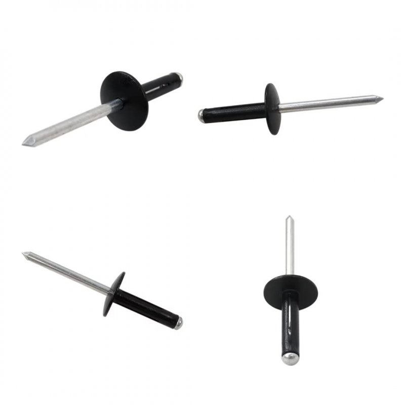 Large Head Black Rivets Pop Rivet 50ct 3 16 Racing Fasteners Grip Range 1 8 To 50-pack