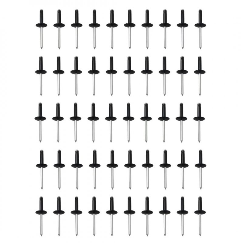 Large Head Black Rivets Pop Rivet 50ct 3 16 Racing Fasteners Grip Range 1 8 To 50-pack