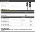 Rear Strut And Coil Spring Assembly Kit 2 Piece For 1994 To 2007 Ford Taurus Sedan With Taxi Package Excludes Sho Wagon Models