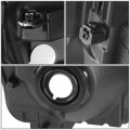 Auto Dynasty Black Housing Clear Side Headlight Tool Kit Compatible With Ford F-250 F-350 F-450 F-550 Super Duty 11-16