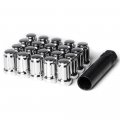 Circuit Performance Spline Drive Tuner Acorn Lug Nuts Chrome 12x1 25 Forged Steel 20pc Tool