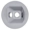 Hubbell-bell Plv330gy Round Hole Weatherproof Nonmetallic Lampholder Cover Gray 