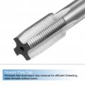 Uxcell 3pcs Metric Hand Tap And Die Set M12 X 1 Taper Plug Thread Taps Rounding Tapping Tool Kit For Thread Repair