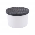 Jones Stephens Js 4 Pvc Inside Pipe Fit Cleanout With 4-1 2 Cast Iron Round Cover C60171 