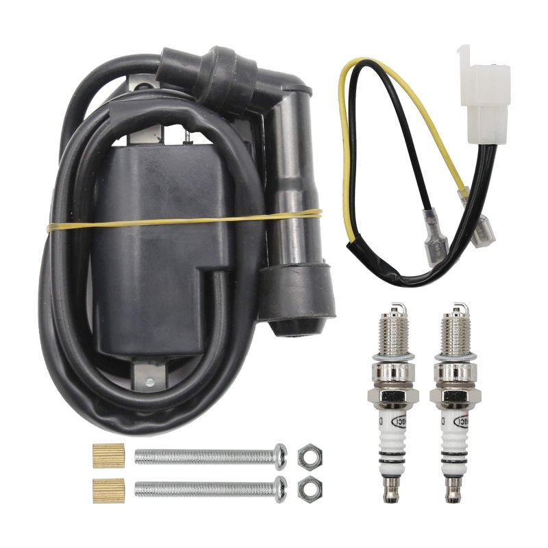 Saihisday Ignition Coil With Spark Plug Replacement For Hawk Cb400 Cb450 Nighthawk Cm400 Cm450 1979-1985 Replace 30530-413-003