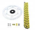 Fits Honda Xr650l 650 L Yellow O Ring Chain And Sprocket Silver 13 48 114l
