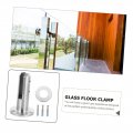 1 Set Glass Clip Panel Garden Deck Spigot Clamp Balusters Railings Post Round Spigot Balustrade Floor Bracket Stainless Steel