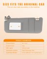 Ocpty Right Passenger Side Sun Visor Without Sunroof Fit For 2006-2011 Toyota Camry 74310-06750-b0 Gray