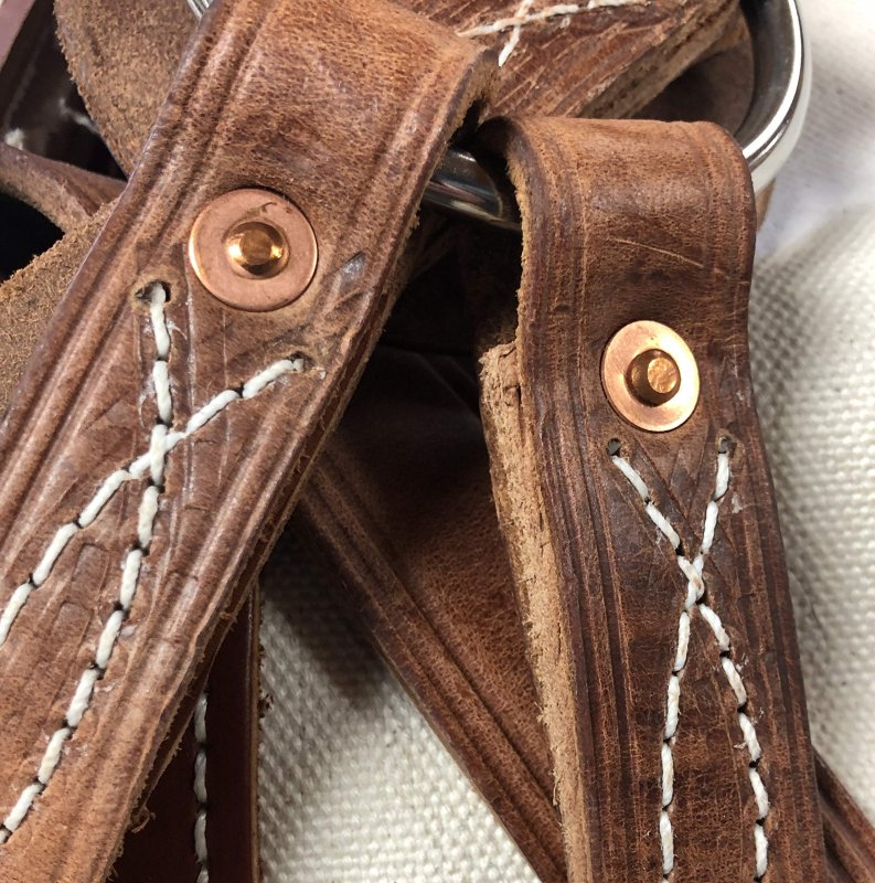 Copper Rivets And Burrs 3 4 In No 9 Size Rust Proof Heavy Duty Fasteners For Leather Crafting Belts Halters Bridles Tack Repair