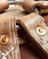 Copper Rivets And Burrs 3 4 In No 9 Size Rust Proof Heavy Duty Fasteners For Leather Crafting Belts Halters Bridles Tack Repair
