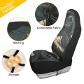 Zenwawa Grim Reaper Seat Cover For Car Trucks Universal Fit Automotive Protector With Back Pocket 2 Set