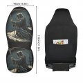 Zenwawa Grim Reaper Seat Cover For Car Trucks Universal Fit Automotive Protector With Back Pocket 2 Set