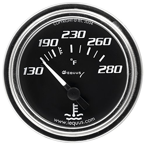 Equus 7232 Water Temperature Gauge Black