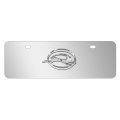 Chevrolet Impala 3d Chrome Logo On 12 X4 Half-size Stainless Steel License Plate Official Licensed 