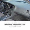 Dash Board Trim For Dodge Charger 2015 2023 Screen Center Console Panel Cover Interior Accessories Carbon Fiber Pattern 5
