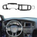 Dash Board Trim For Dodge Charger 2015 2023 Screen Center Console Panel Cover Interior Accessories Carbon Fiber Pattern 5 